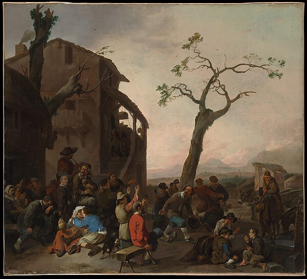 Johannes Lingelbach, Peasants Dancing