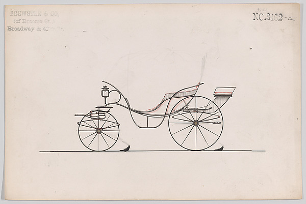 Brewster & Co., Design for Pony Phaeton, no. 3162a