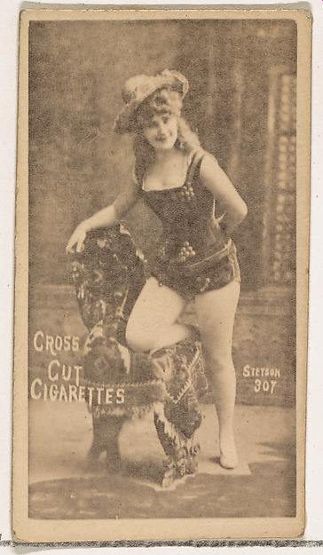 W. Duke, Sons & Co., Card Number 307, Stetson, from the Actors and Actresses series (N145-1) issued by Duke Sons & Co. to promote Cross Cut Cigarettes