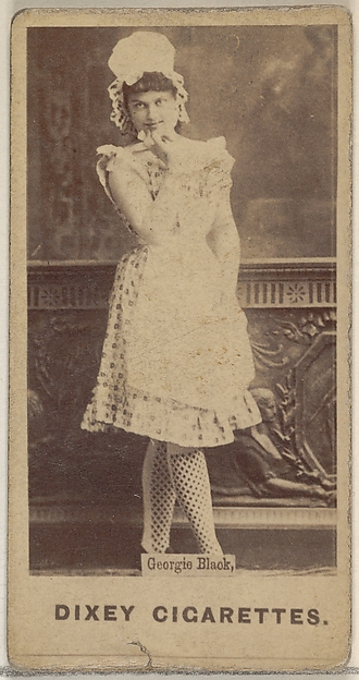 Allen & Ginter, Georgie Black, from the Actors and Actresses series (N45, Type 7) for Dixie Cigarettes