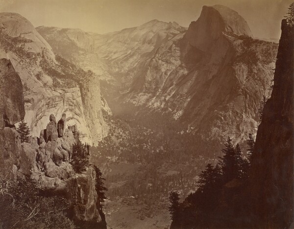 Carleton Watkins, [The Domes from Glacier Rock]