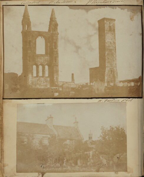 Unknown, Sir David Brewster's Garden with the West Tower of the Cathedral in the Background