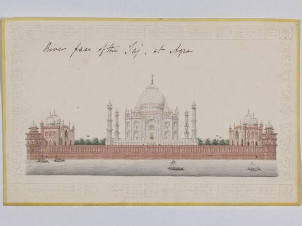 Unknown, View of the Taj Mahal from across the Jumna river.