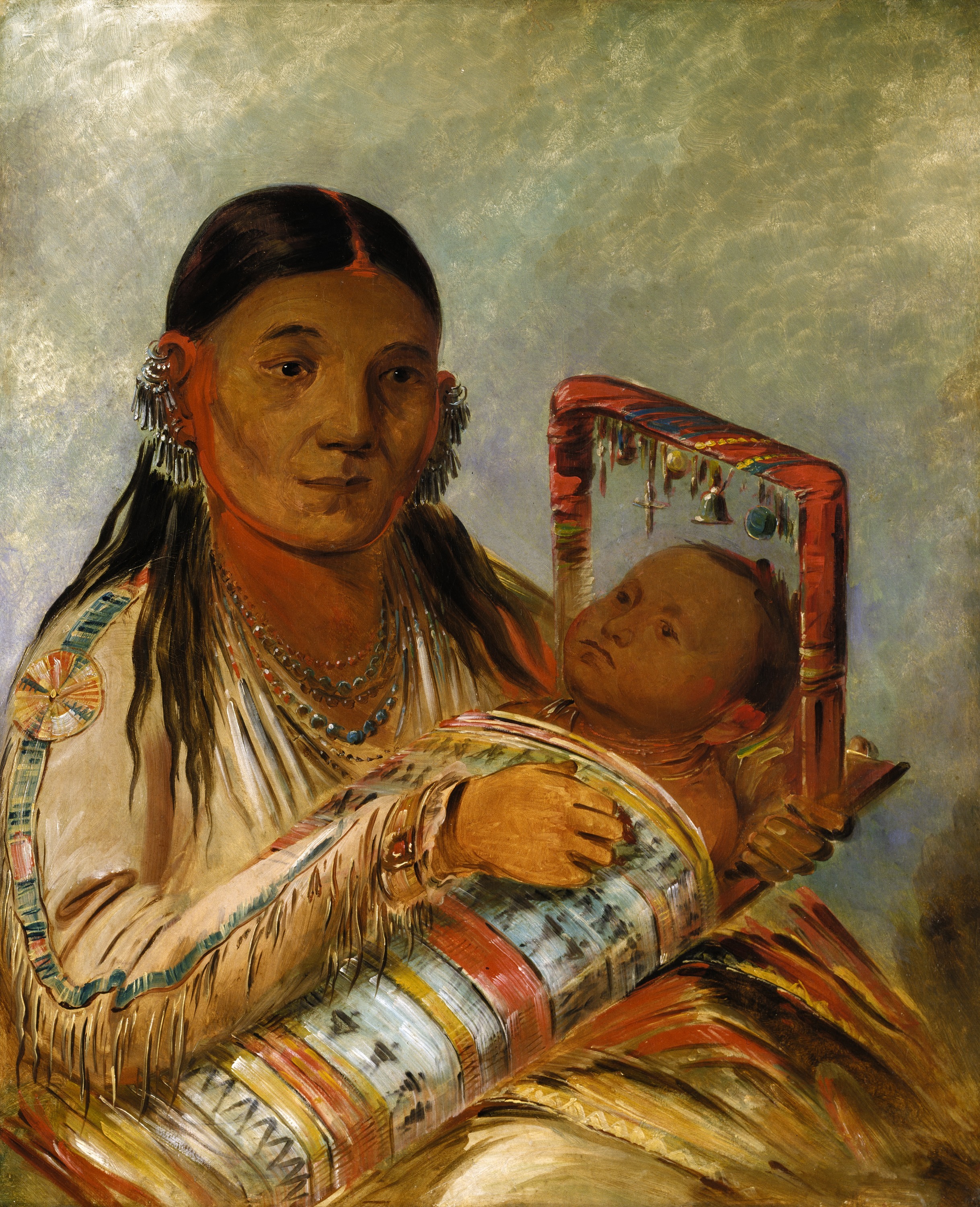 George Catlin, Chée-ah-ká-tchée, Wife of Nót-to-way