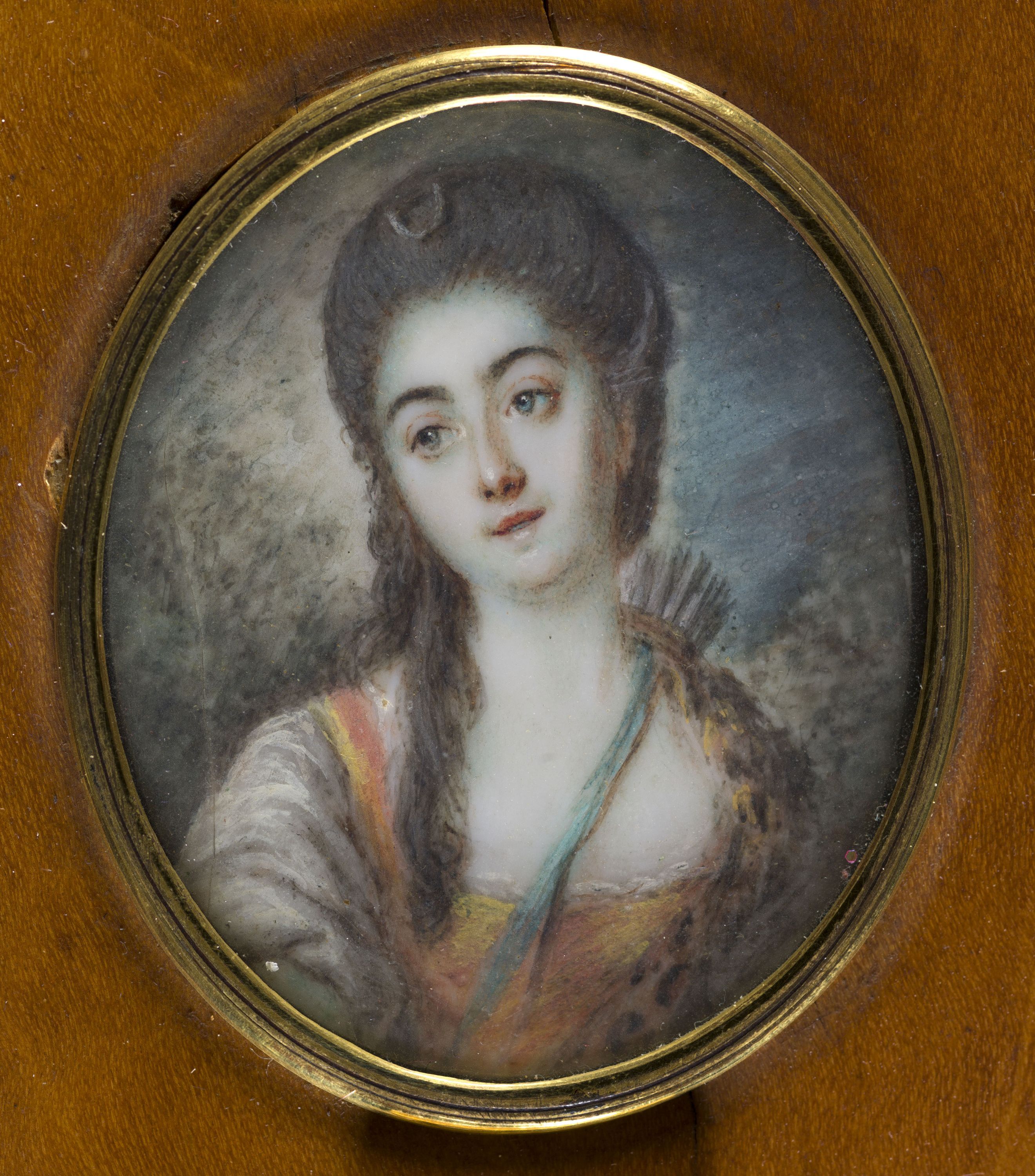 Anonyme, Portrait de Marie-Aurore de Saxe en Diane