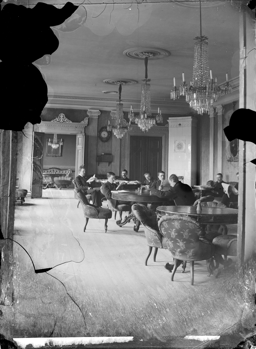 Henri Osti's Fotografiateliér, Stockholms studentnation, kvarteret S:t Erik, Drottninggatan, Uppsala maj 1885