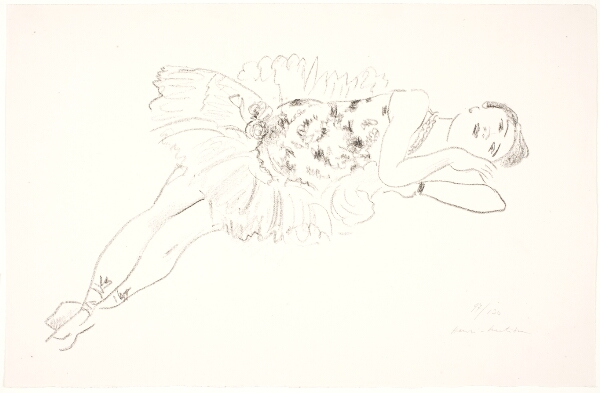 Henri Matisse, Danserinde, liggende på siden med hovedet på sin arm