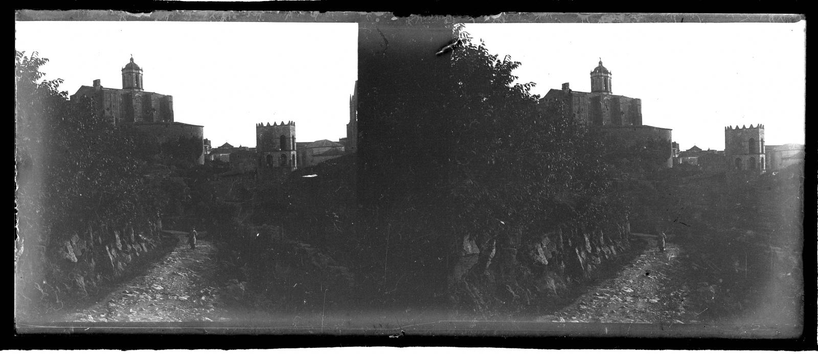 Desconegut, [View from the old road of Montjuïc]