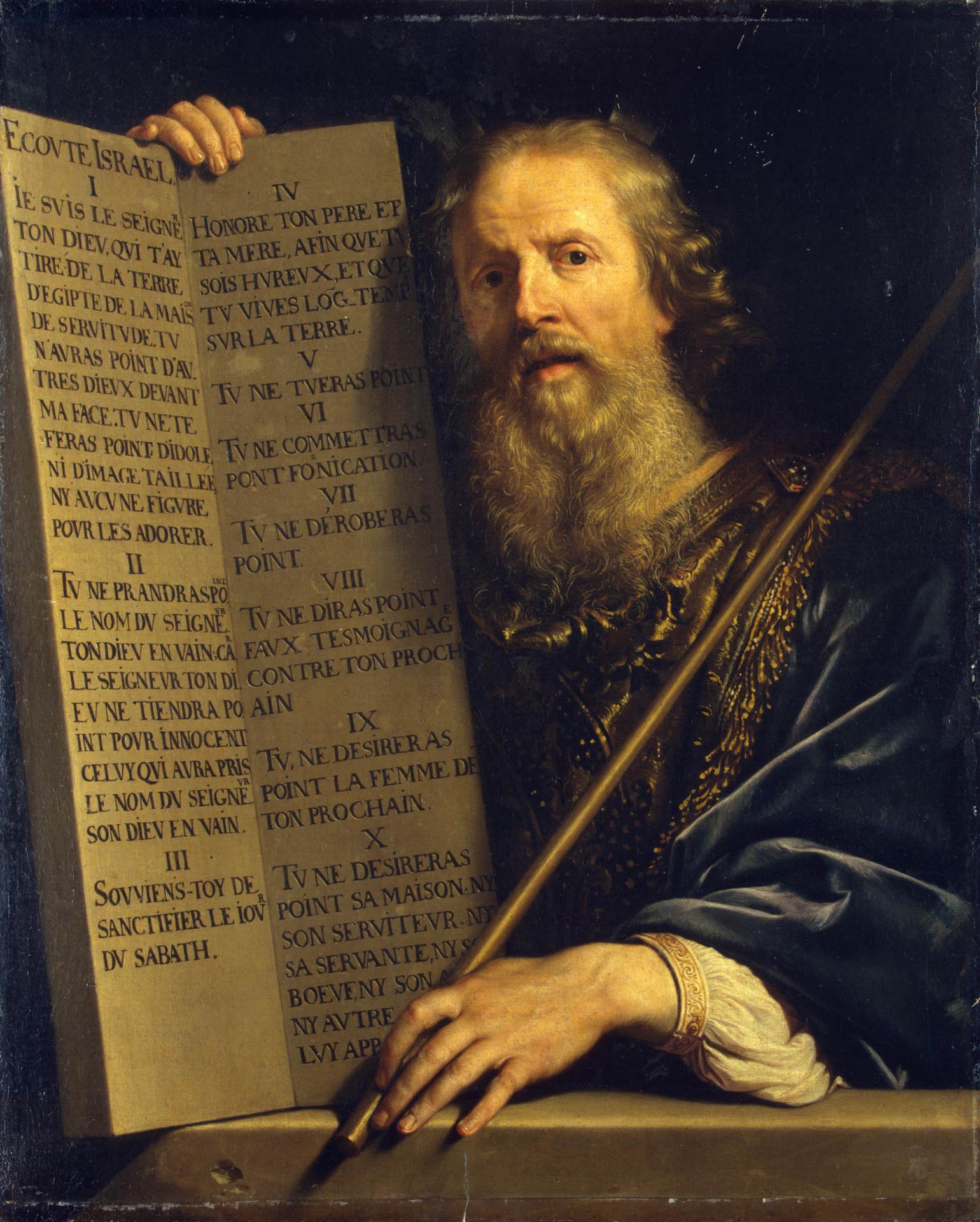 Philippe de Champaigne, Moses with the Ten Commandments
