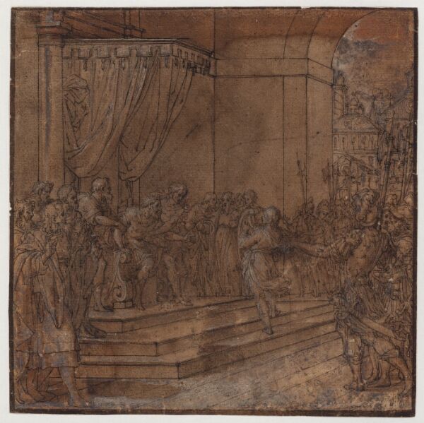 Camillo Procaccini, David Spiller harpe for Sauls trone
