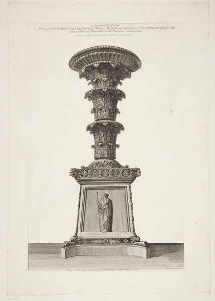 Giovanni Battista Piranesi, Kandelaber af marmor