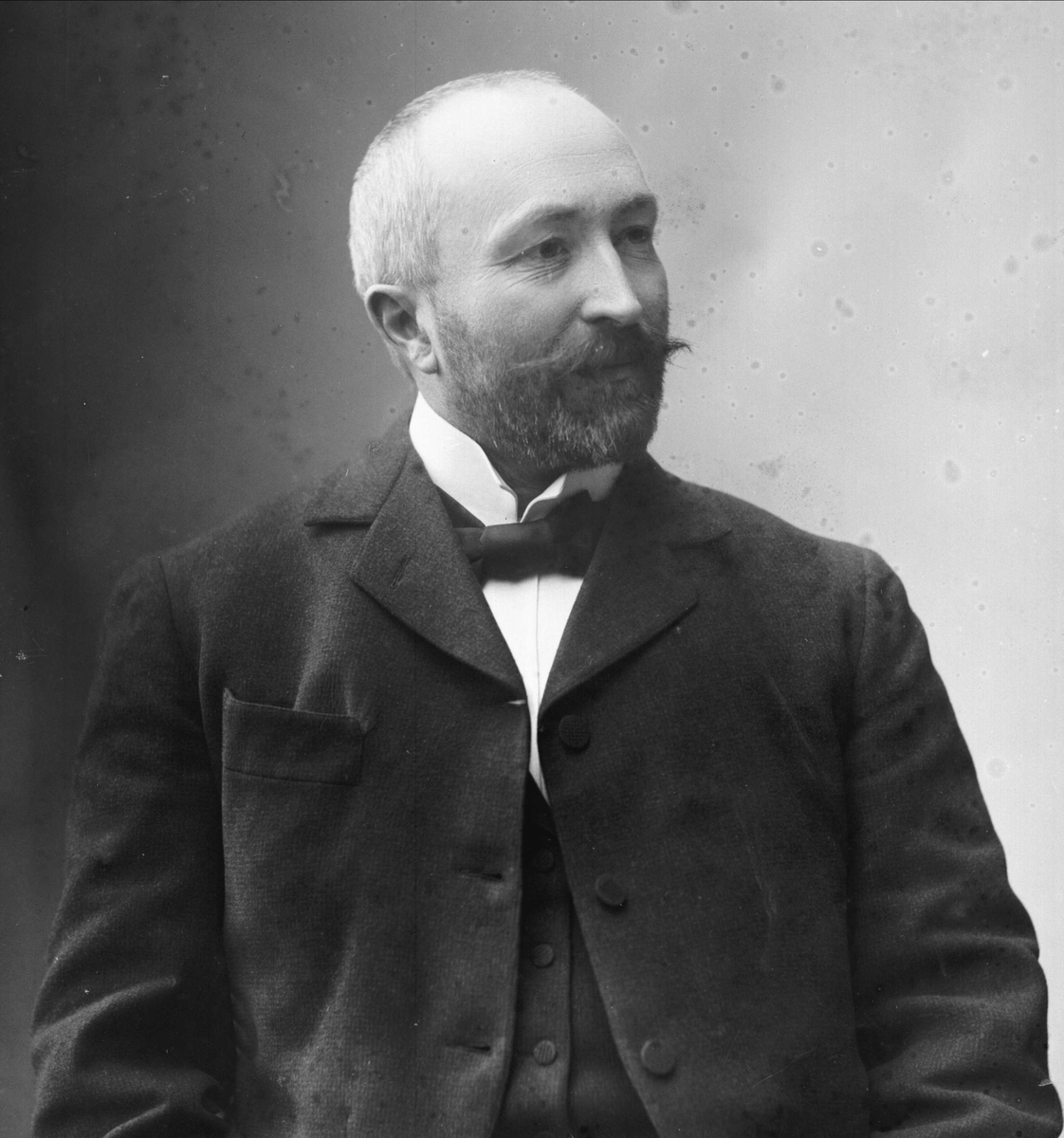 Gustav Borgen, Portrett av Haaken Larpent Mathiesen, som overtok Mathiesen Eidsvold Verk fra sin far i 1895.