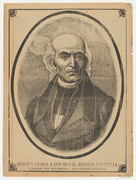 Anonymous, Broadsheet with portrait of Don Miguel Hidalgo y Costilla