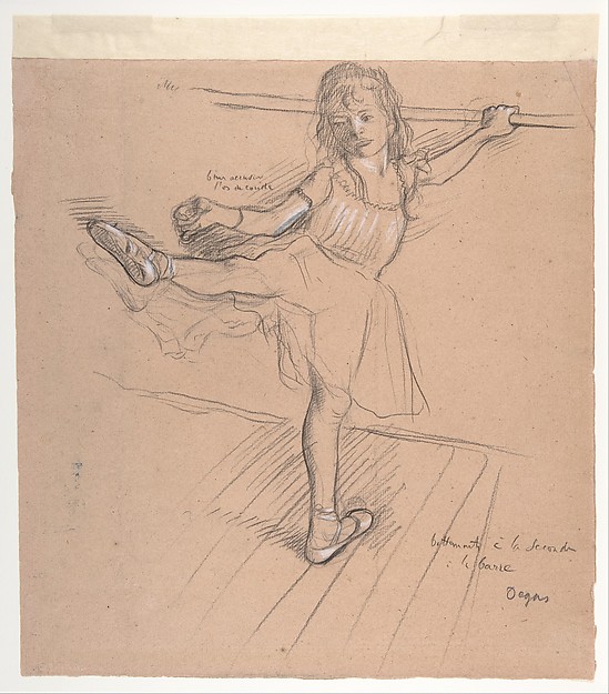 Edgar Degas, Little Girl Practicing at the Bar