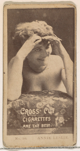 W. Duke, Sons & Co., Card Number 36, Annie Leslie, from the Actors and Actresses series (N145-2) issued by Duke Sons & Co. to promote Cross Cut Cigarettes