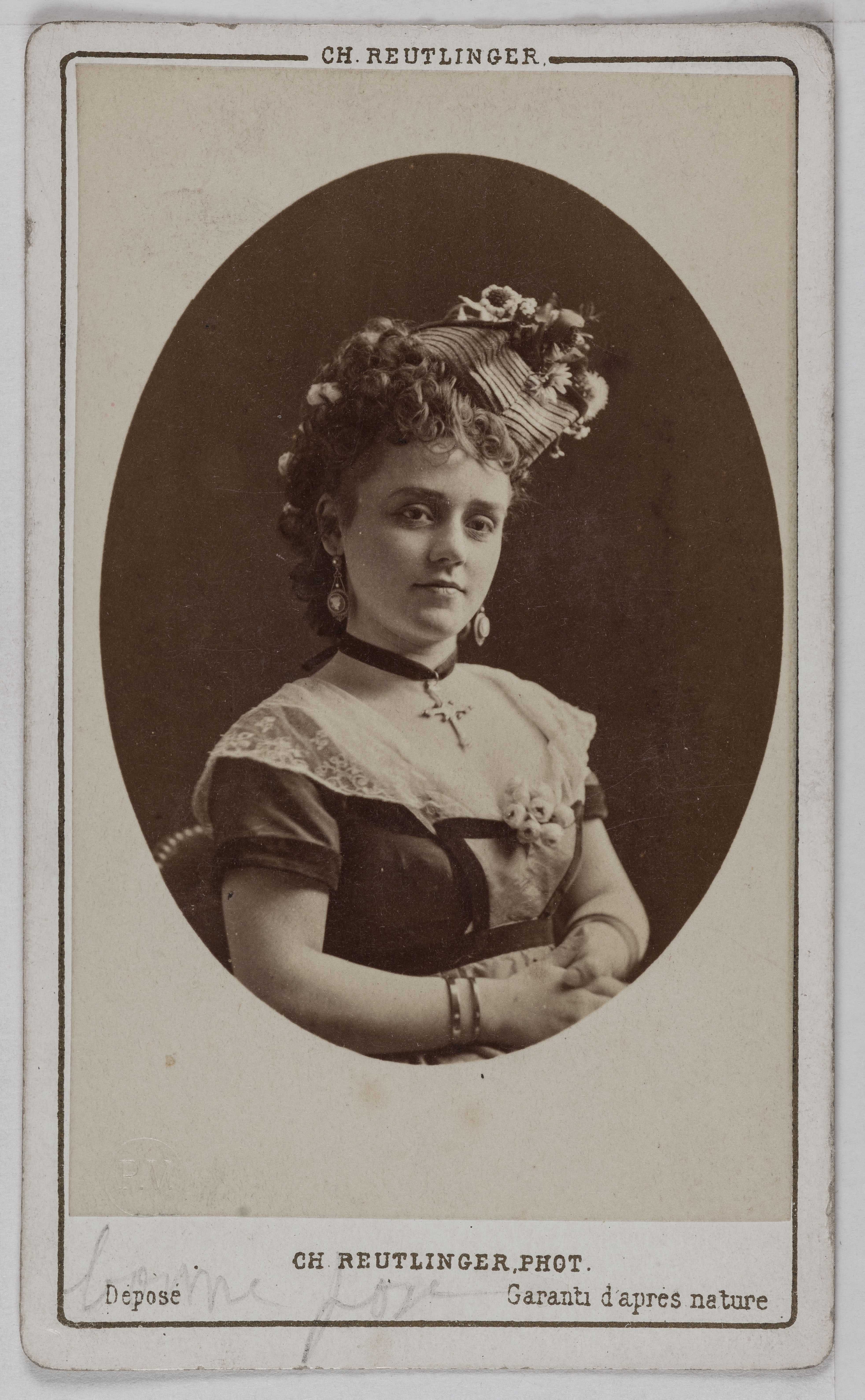 Charles Reutlinger, Portrait de Marié Paola, (1851-), (sœur de Galli et d'Irma Marié), (actrice)