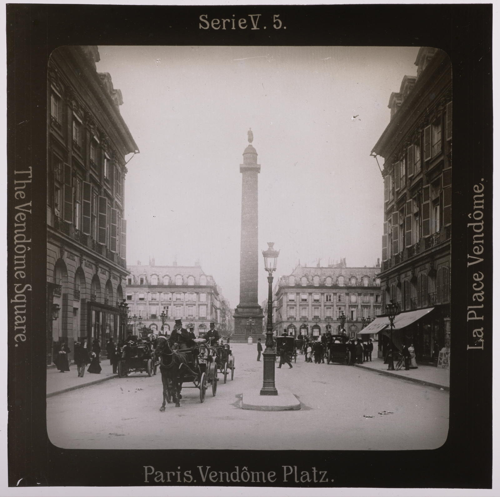 Desconegut, Paris. Vendôme Platz Projection für Alle