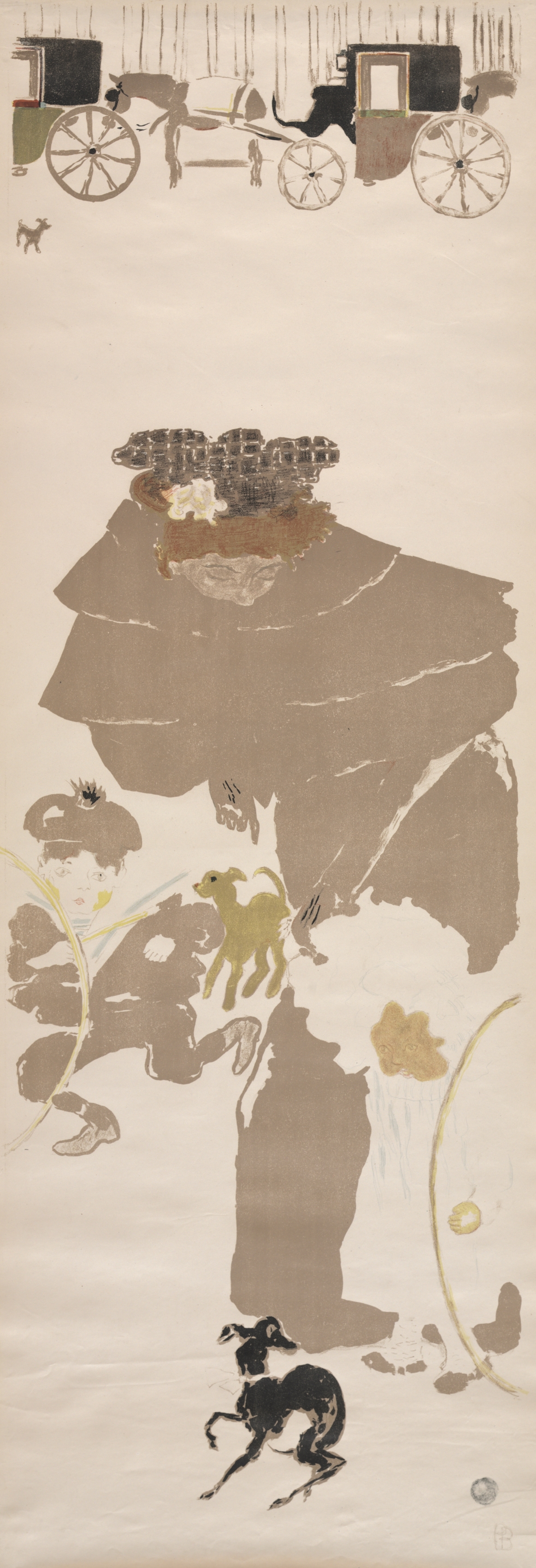 Pierre Bonnard, Nursemaids’ Promenade, Frieze of Carriages