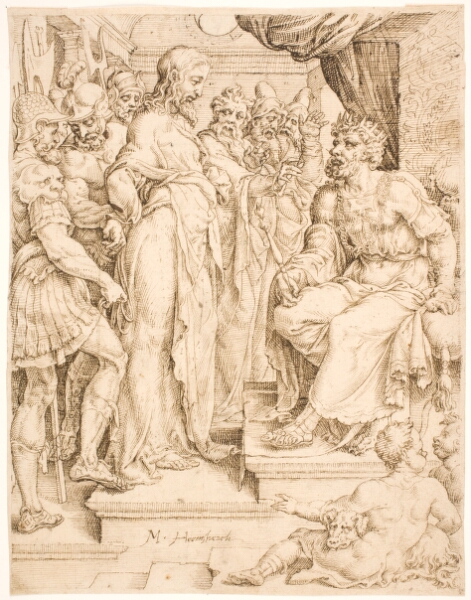 Maarten van Heemskerck, Kristus for Herodes