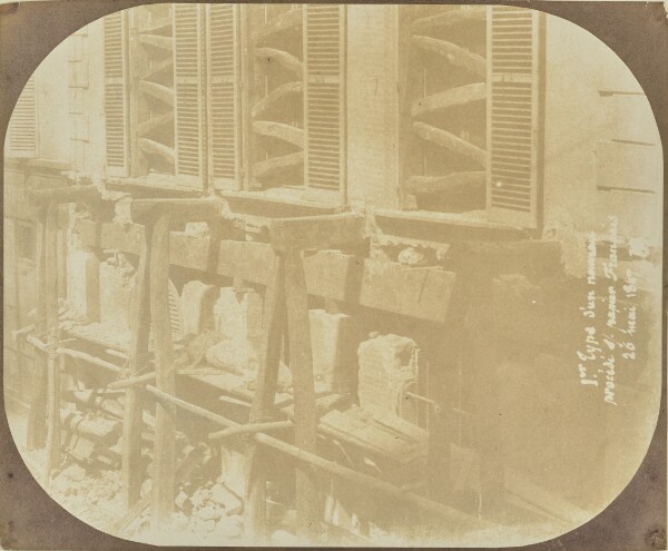 Hippolyte Bayard, [View of a Building Under Construction]