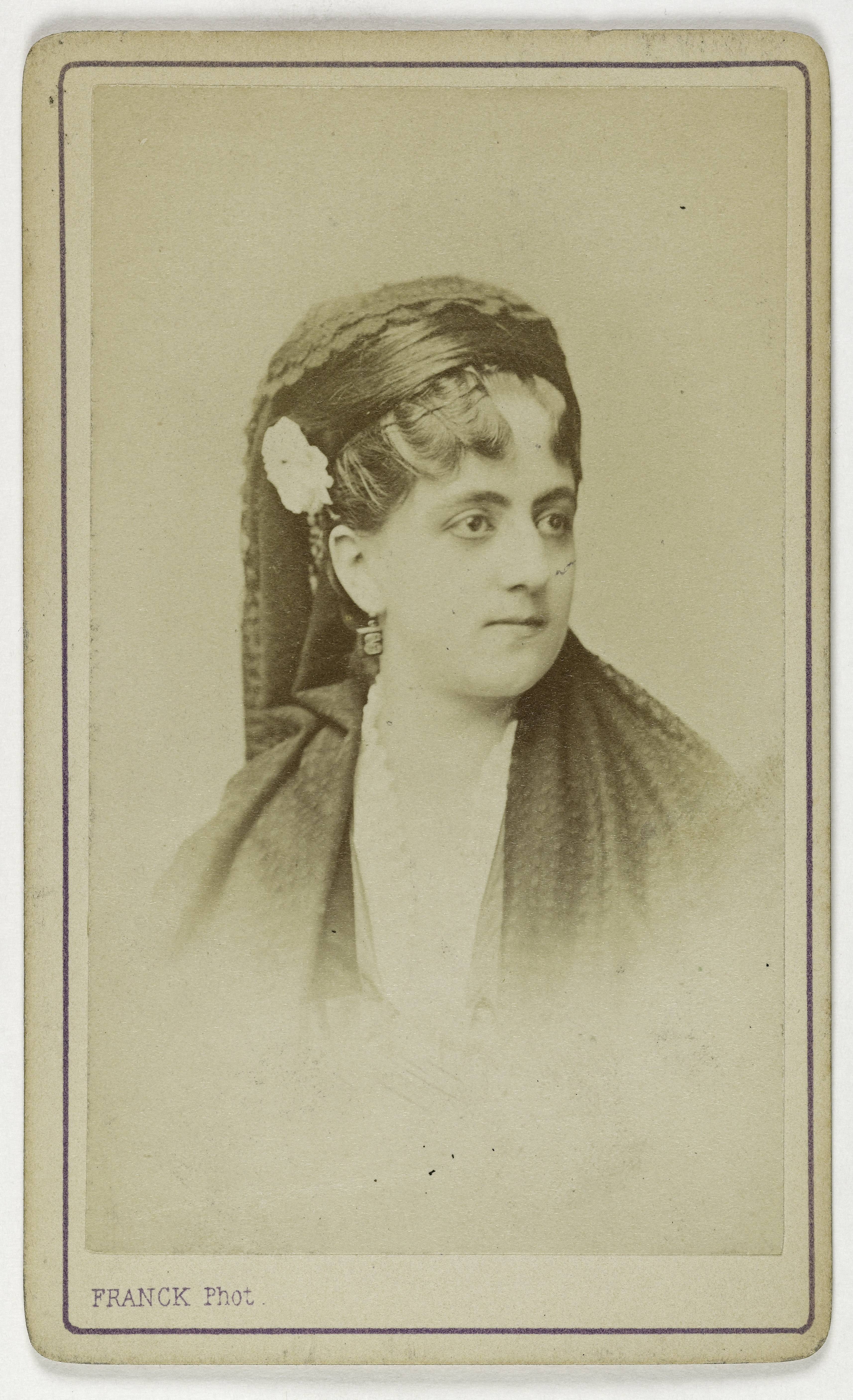 Franck, Portrait de Clémence Guillotti ou Guiotti, (actrice au théâtre de la Gaité)