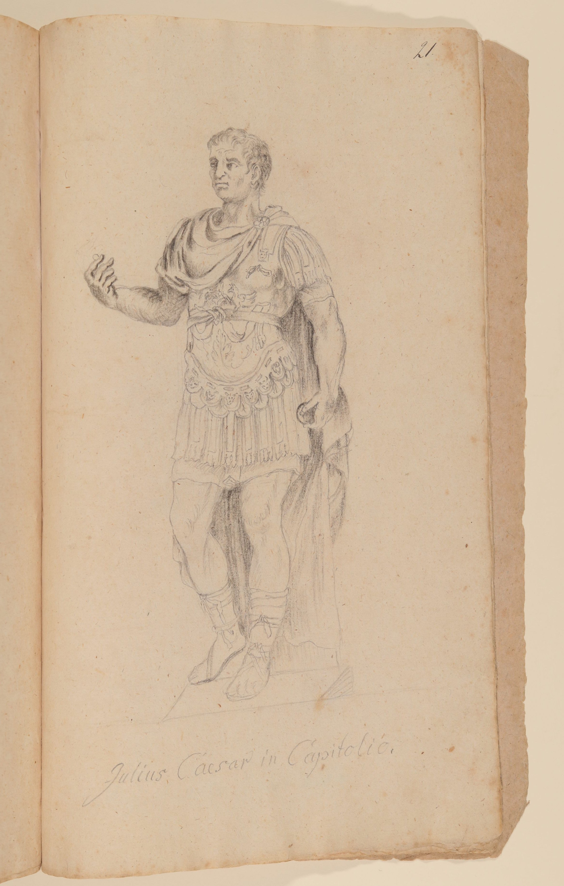 Francois Perrier (Maler), Caesar [nach Tafel 9 von François Perriers "Icones et Segmenta Nobilium Signorum et Statuarum..." (1638)]