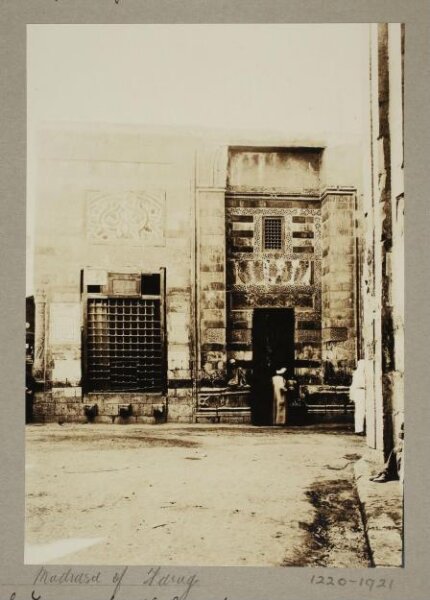 K.A.C. Creswell, North façade of the zawiya and sabil of Mamluk Sultan Faraj ibn Barquq, Cairo