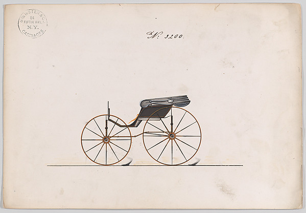 Brewster & Co., Design for Pony Phaeton, no. 3200