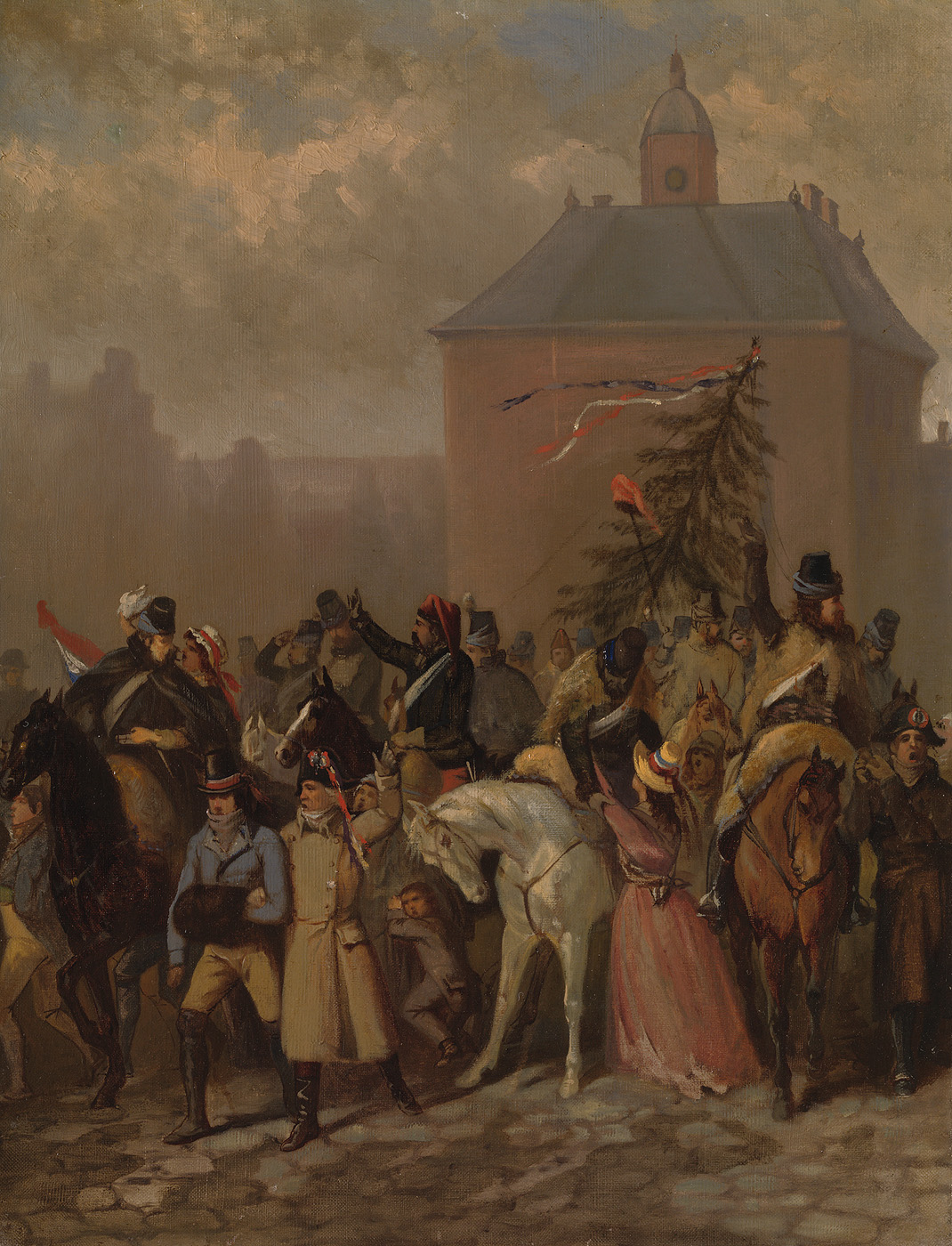 Johannes Hinderikus Egenberger, Anno 1795. De komst der Fransen