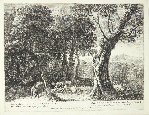 Herman van Swanevelt, Adonis' død