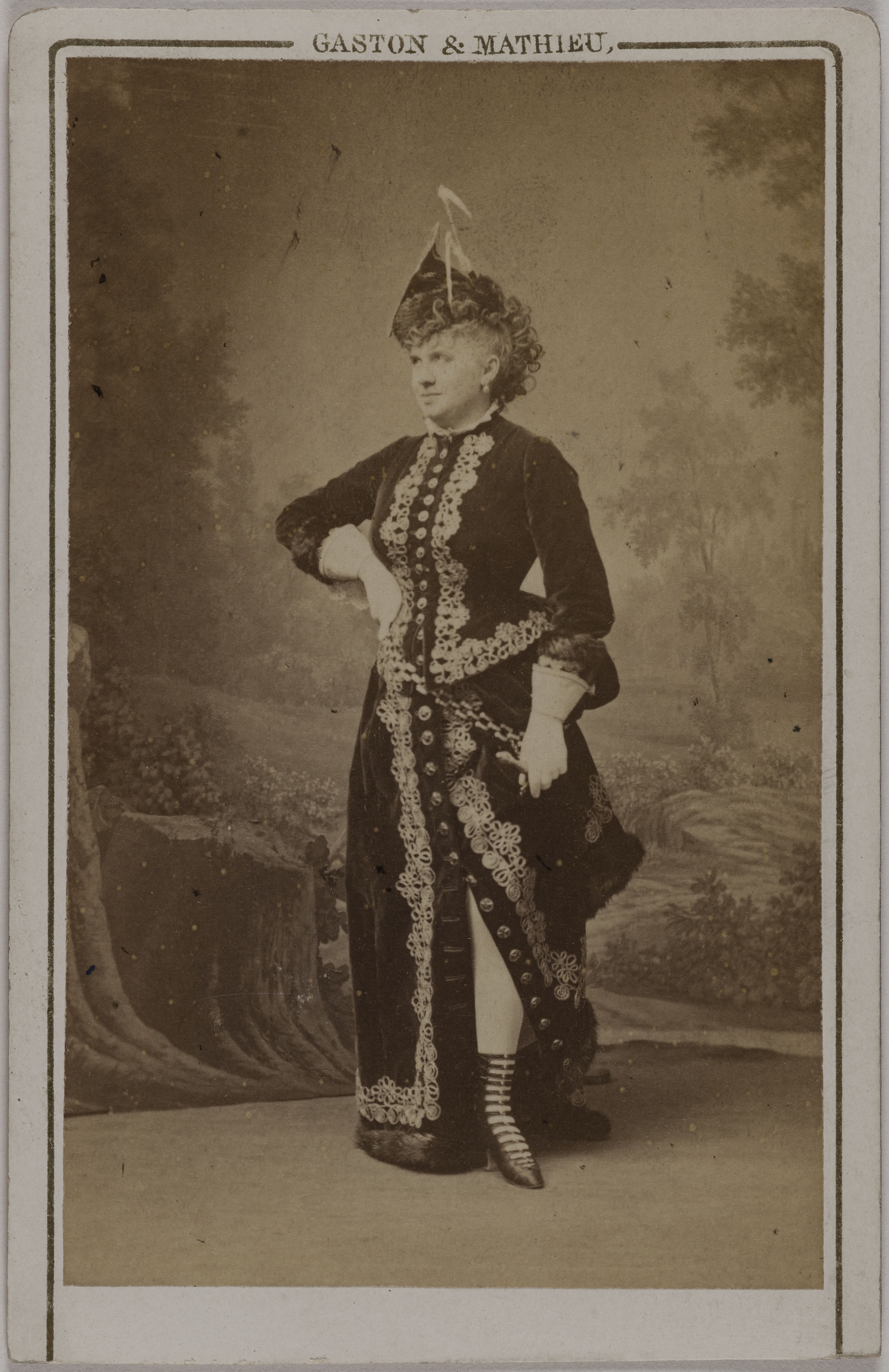 Gaston & Mathieu, Portrait de Blanche d'Antigny (Maria Ernestine Antigny, dite), (1842-1874), (actrice)