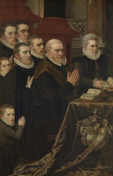 Adriaen Thomasz. Key, Gillis de Smidt and Seven Children