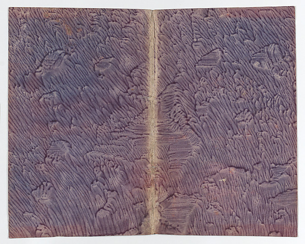 Anonymous, Purple paste paper book cover