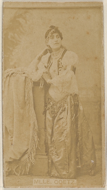 Allen & Ginter, Mlle. Goetz, from the Actors and Actresses series (N45, Type 8) for Virginia Brights Cigarettes