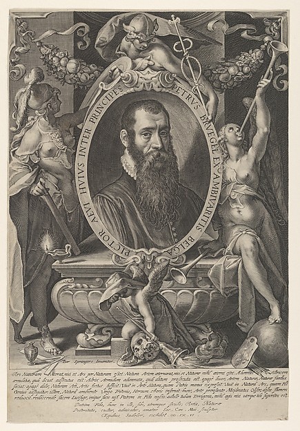 Aegidius Sadeler II, Portrait of Pieter Breughel the Younger