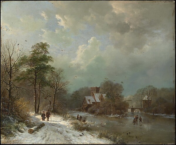 Barend Cornelis Koekkoek, Winter Landscape, Holland