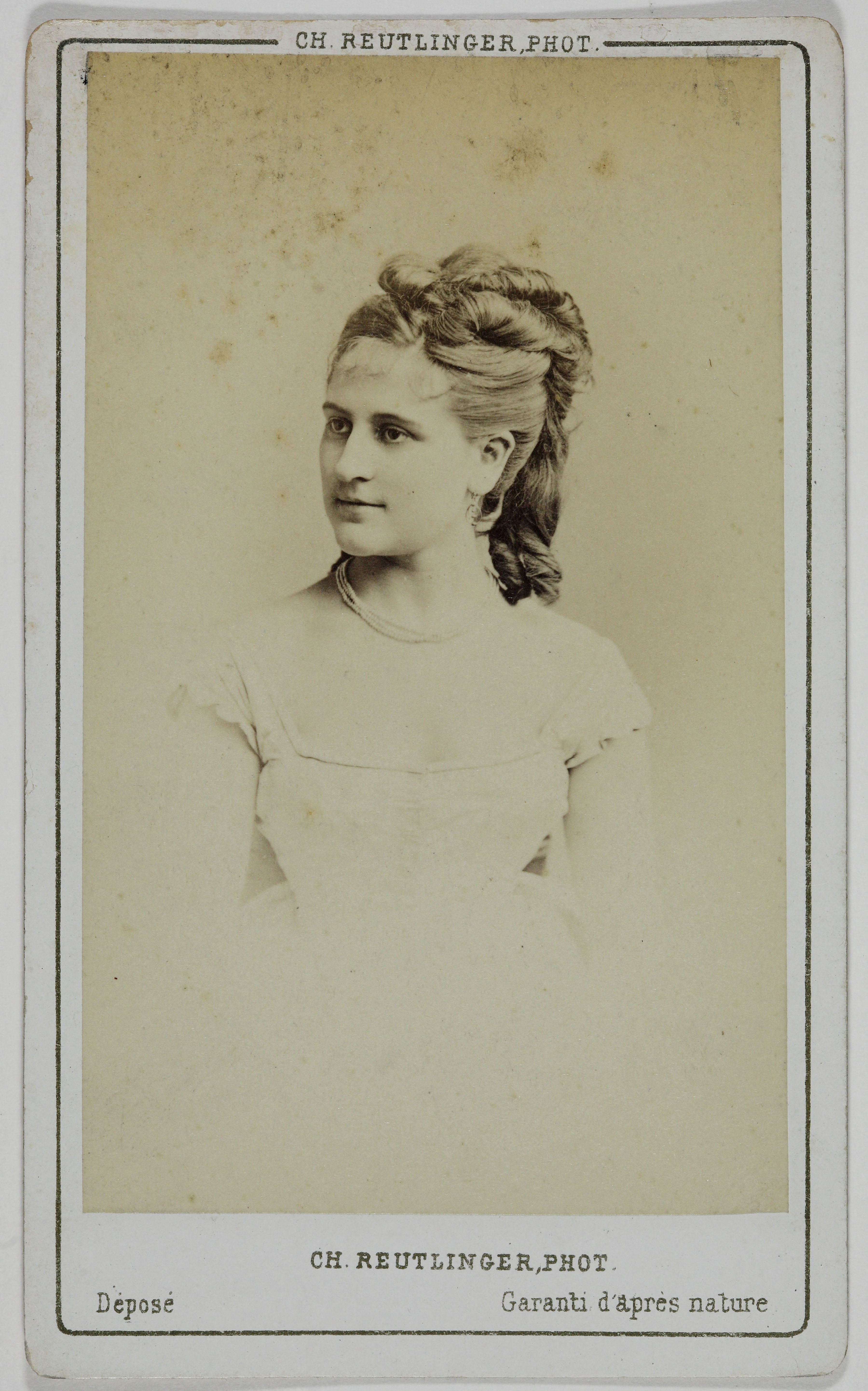 Charles Reutlinger, Portrait d'Adèle, (actrice)