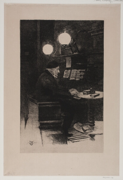 Hans Nikolaj Hansen, Hartmann spiller orgel