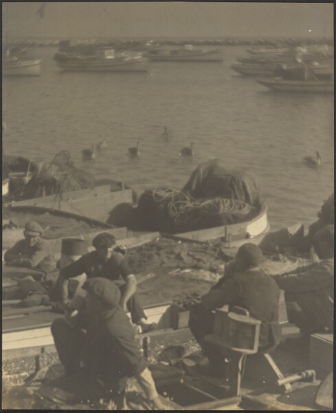Louis Fleckenstein, [Men Seated in Boats]