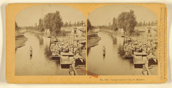 Benjamin West Kilburn, Canal near the City of Mexico.