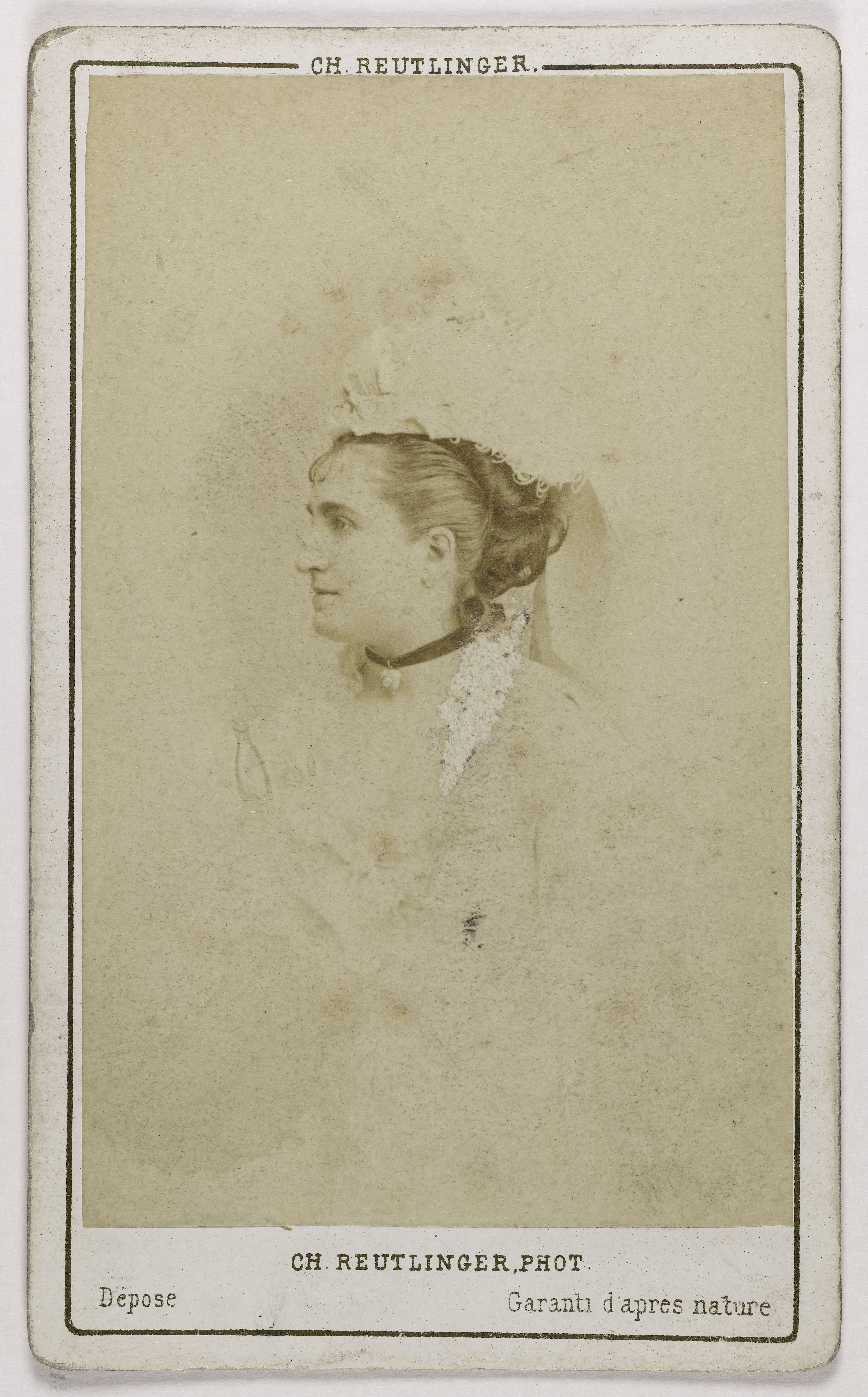 Charles Reutlinger, Portrait de Bessy (actrice au Théâtre des Variétés)