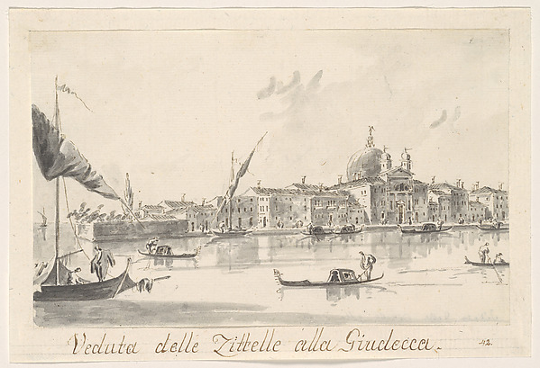 Giacomo Guardi, The Church of the Zitelle on the Giudecca