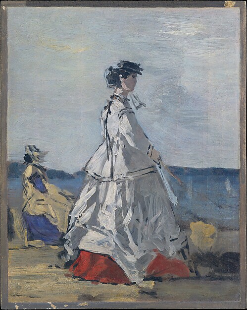 Eugène Boudin, Princess Pauline Metternich (1836–1921) on the Beach