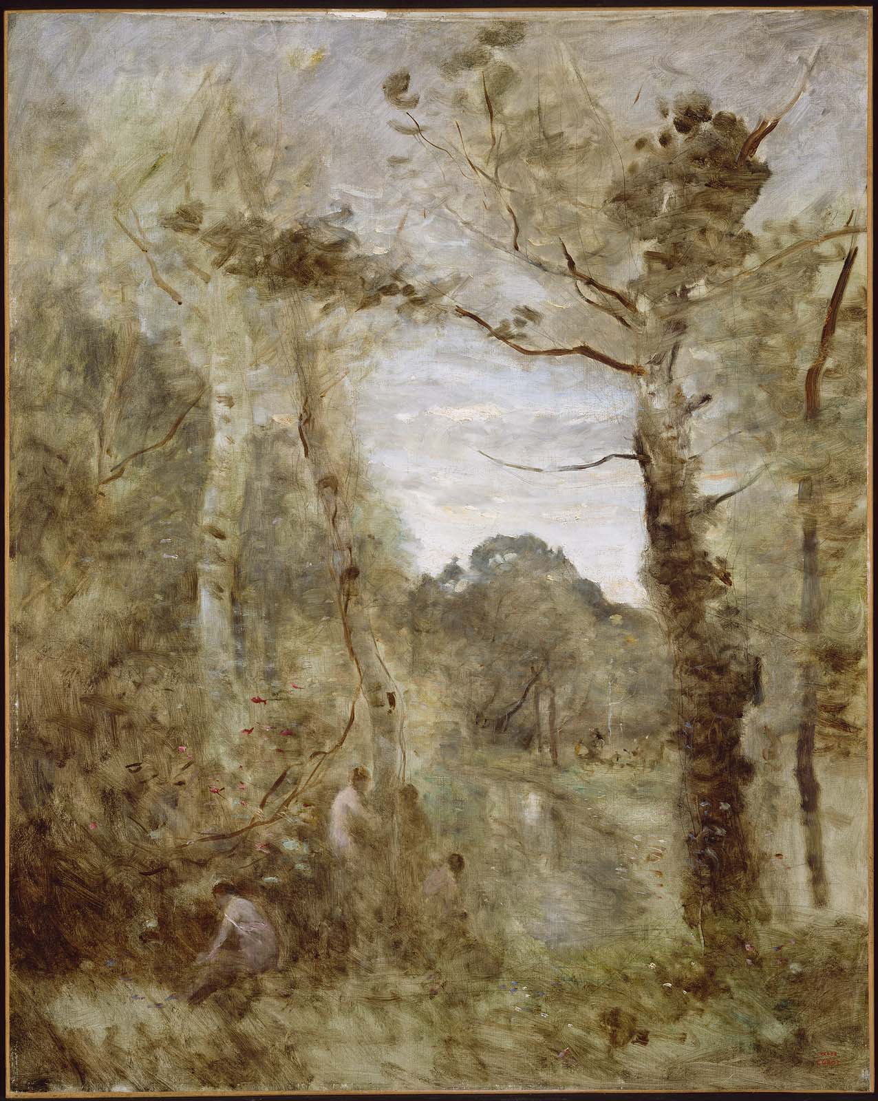 Jean-Baptiste Camille Corot, Bathers in a Clearing