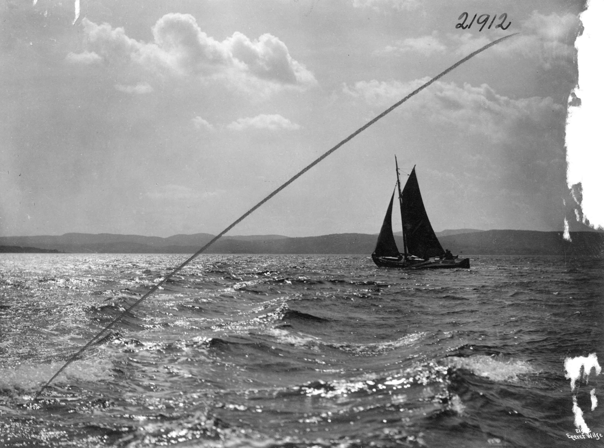 Anders Beer Wilse, Topografi seilbåt Kristianiafjorden 1921