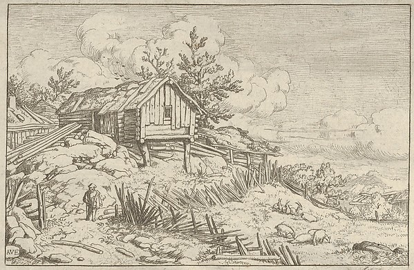 Allart van Everdingen, The Man near the Entry of the Ruinous Hedge