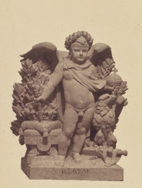 Édouard Baldus, ["L'Empire", Sculpture by Hubert Lavigne, Decoration of the Louvre, Paris]