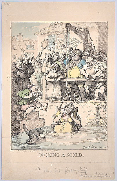Thomas Rowlandson, Ducking a Scold