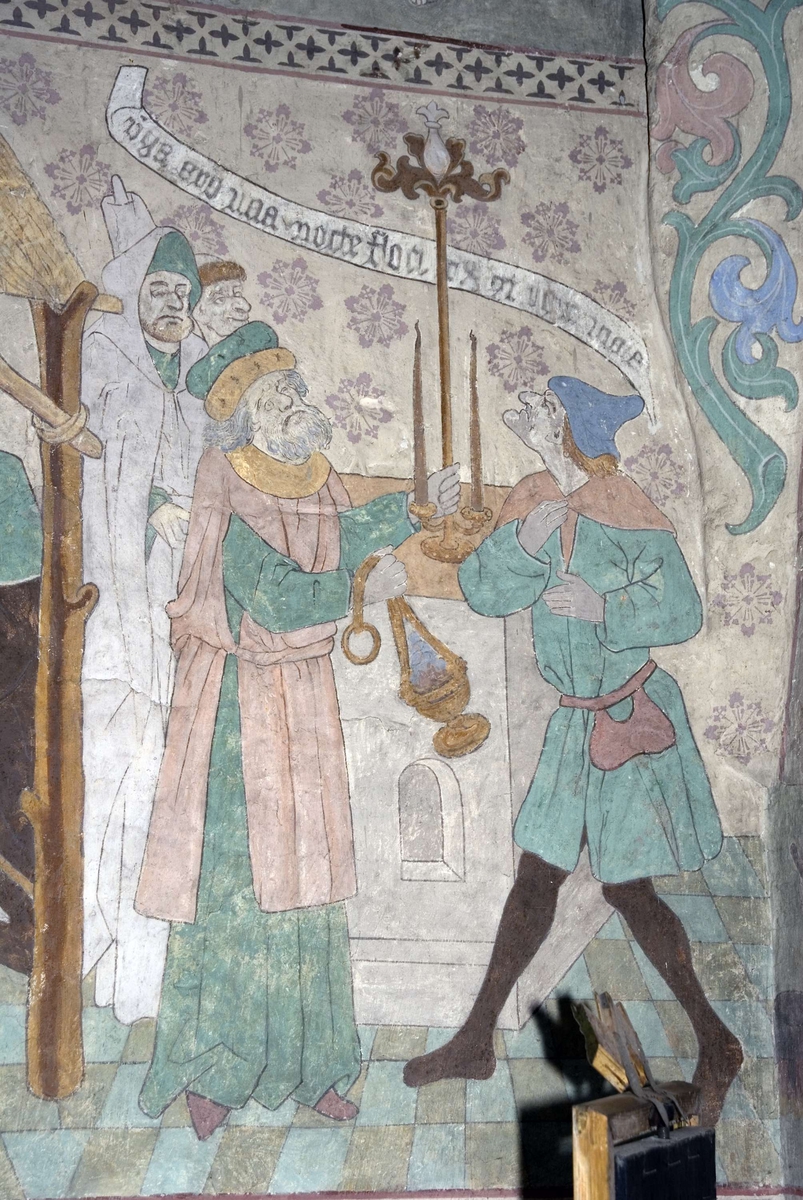 Bengt Backlund, Kalkmålning i Husby-Sjutolfts kyrka, Uppland 2009
