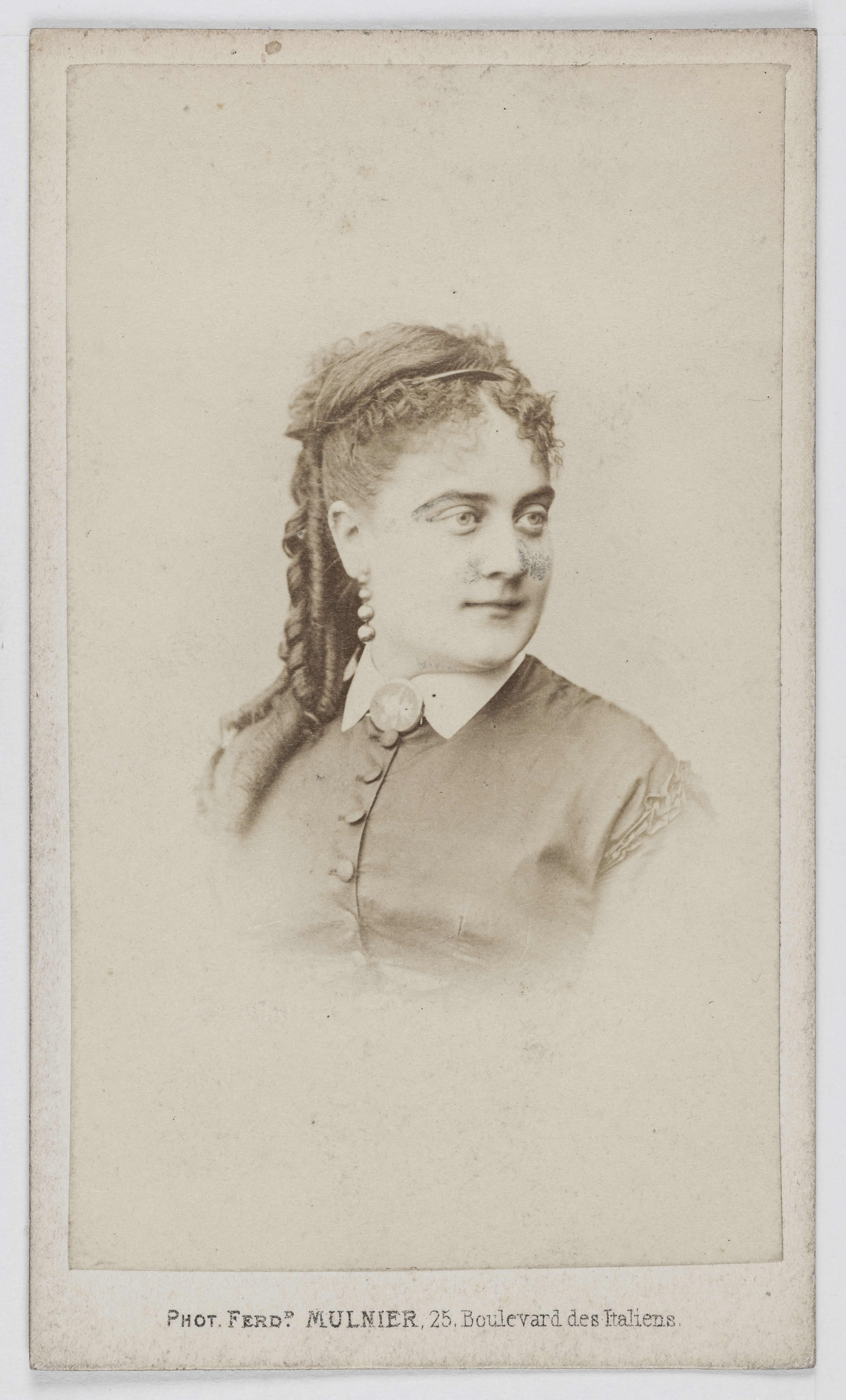Ferdinand Mulnier, Portrait de Silvy (ou Sylvy), actrice au Théâtre du Gymnase.